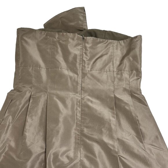 J CREW Silk Pockets Bow Monde Strapless Dress, Size 6P - Picture 4 of 5